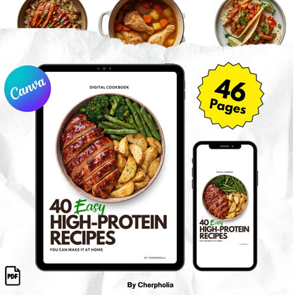 40 Easy high-Protein Recipes (You can make it at home) PDF file Download